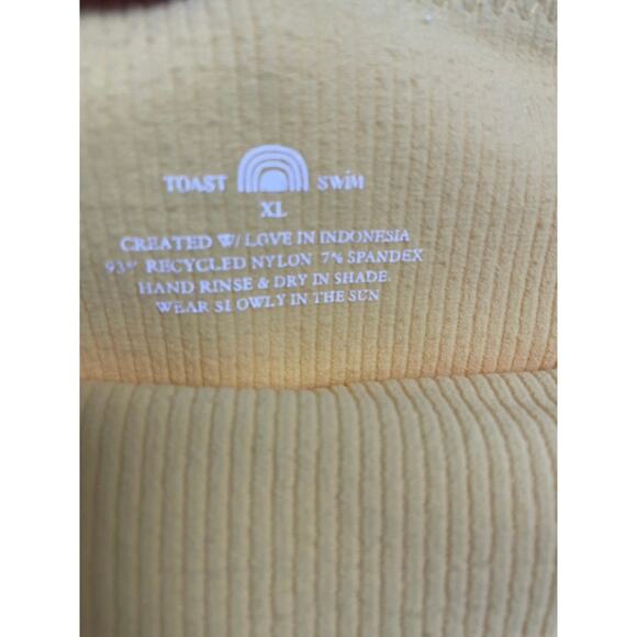 NWT - Toast Swim Tie Tri Top and Banded Waist Bottom - Picture 3 of 3